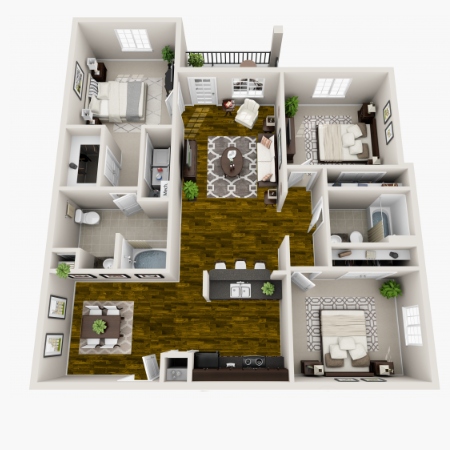 Maystone at Wakefield 3 bedroom floor plan